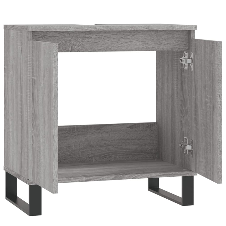 Badschrank 58X33X60 Cm Holzwerkstoff