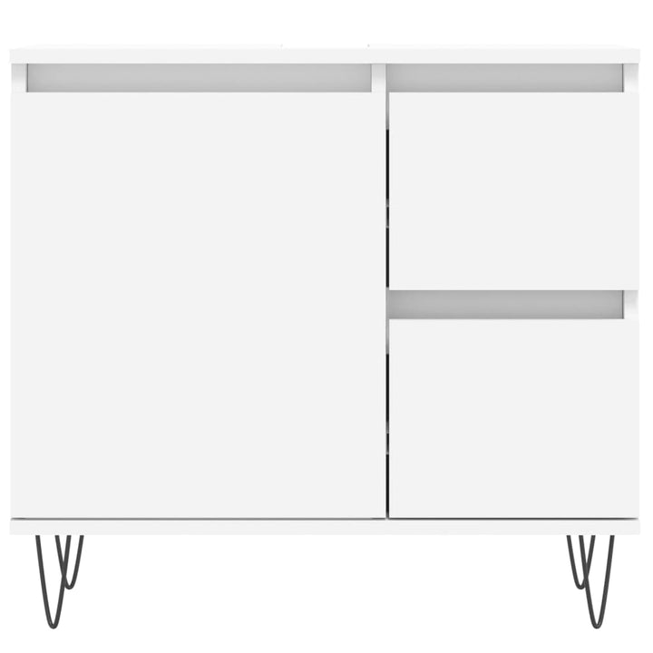 Badschrank 65X33X60 Cm Holzwerkstoff