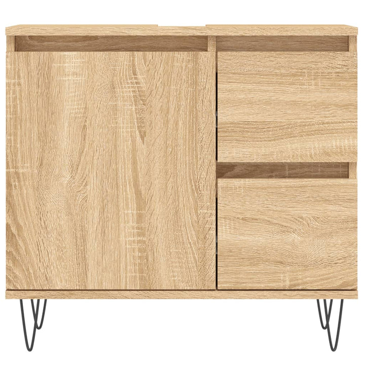 Badschrank Sonoma-Eiche 65X33X60 Cm Holzwerkstoff