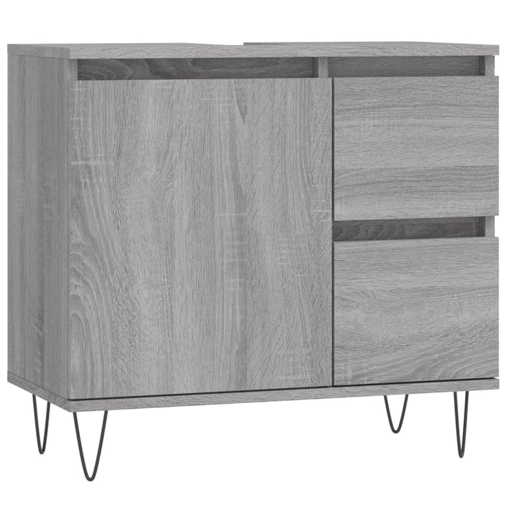 Badschrank 65X33X60 Cm Holzwerkstoff