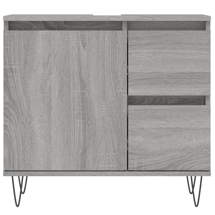 Badschrank 65X33X60 Cm Holzwerkstoff