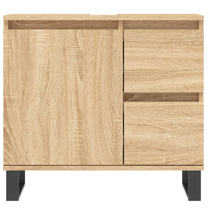 Badschrank Sonoma-Eiche 65X33X60 Cm Holzwerkstoff