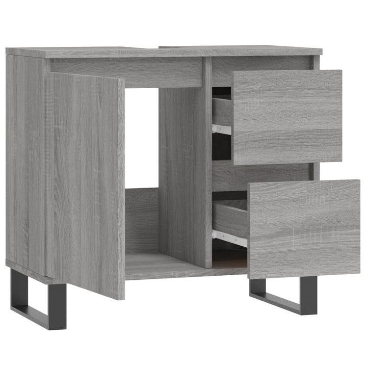 Badschrank 65X33X60 Cm Holzwerkstoff