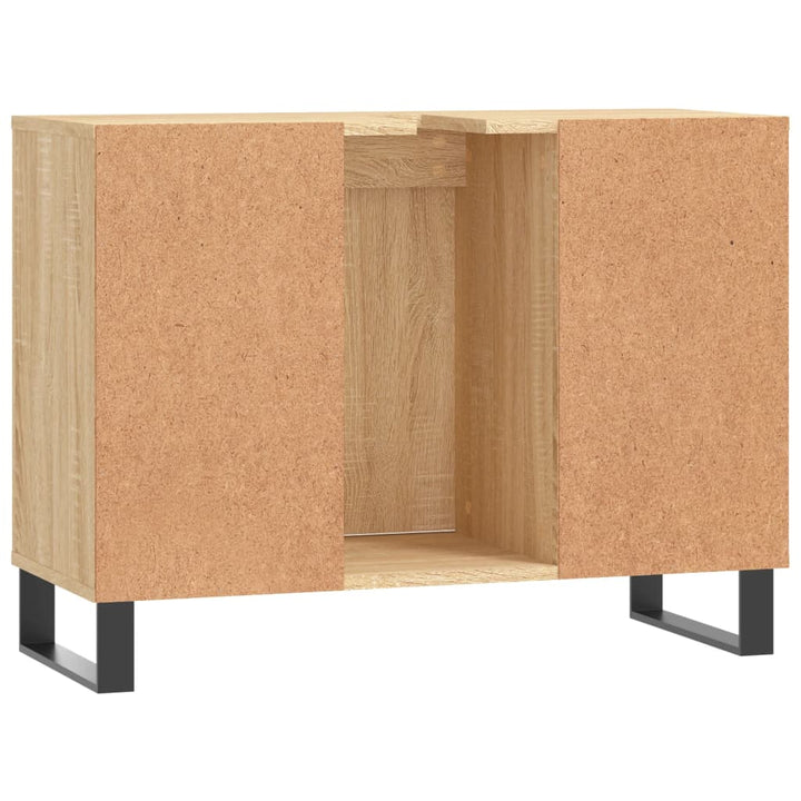 Badschrank Sonoma-Eiche 80X33X60 Cm Holzwerkstoff