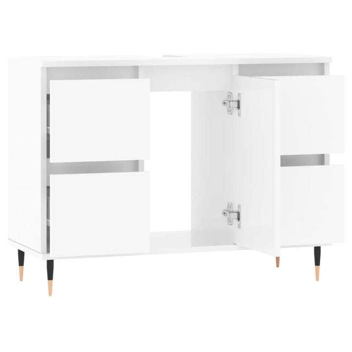 Badschrank 80X33X60 Cm Holzwerkstoff