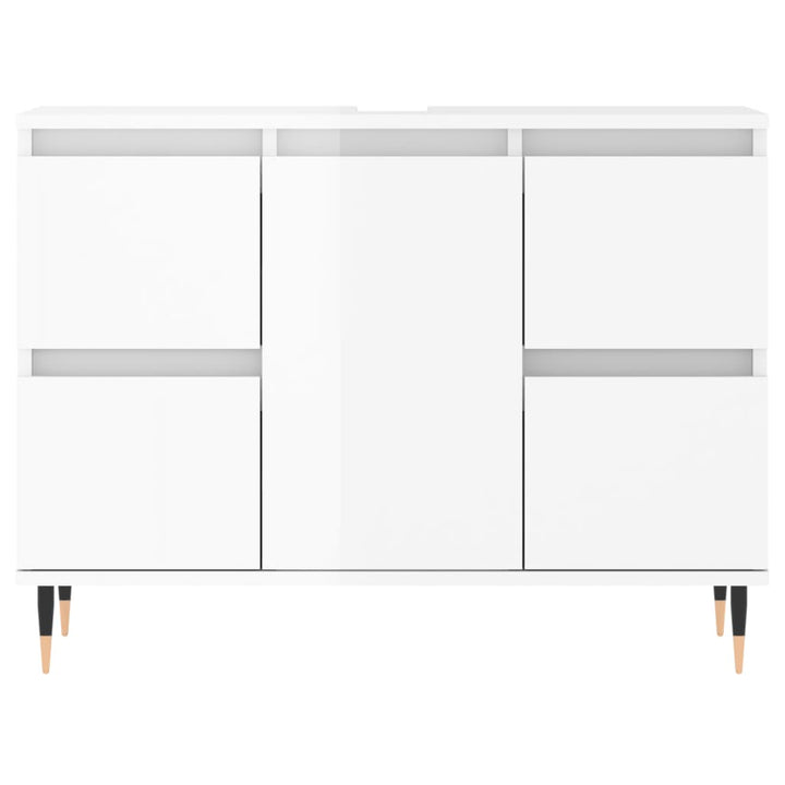 Badschrank 80X33X60 Cm Holzwerkstoff