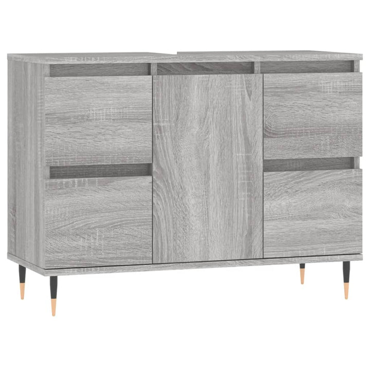 Badschrank 80X33X60 Cm Holzwerkstoff