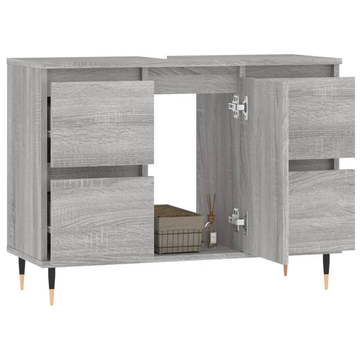 Badschrank 80X33X60 Cm Holzwerkstoff