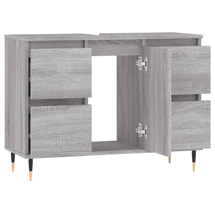 Badschrank 80X33X60 Cm Holzwerkstoff