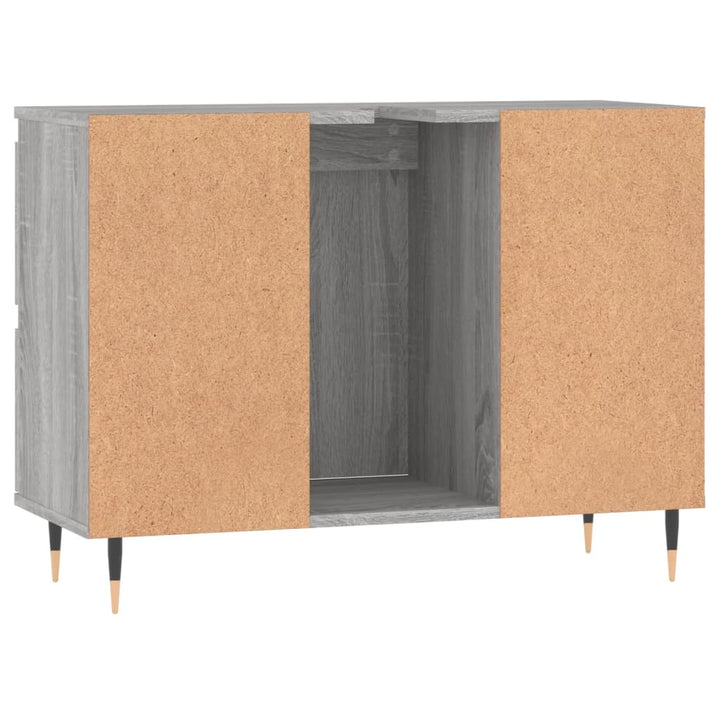 Badschrank 80X33X60 Cm Holzwerkstoff