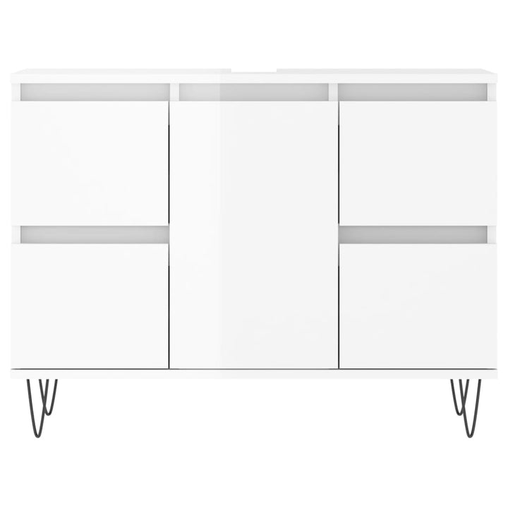 Badschrank 80X33X60 Cm Holzwerkstoff