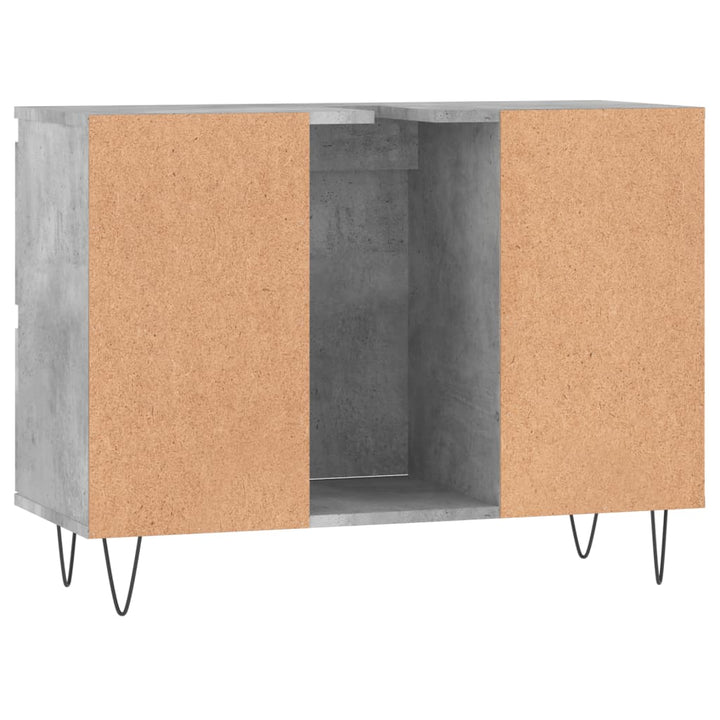 Badschrank 80X33X60 Cm Holzwerkstoff