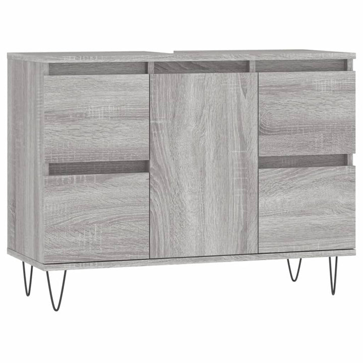 Badschrank 80X33X60 Cm Holzwerkstoff