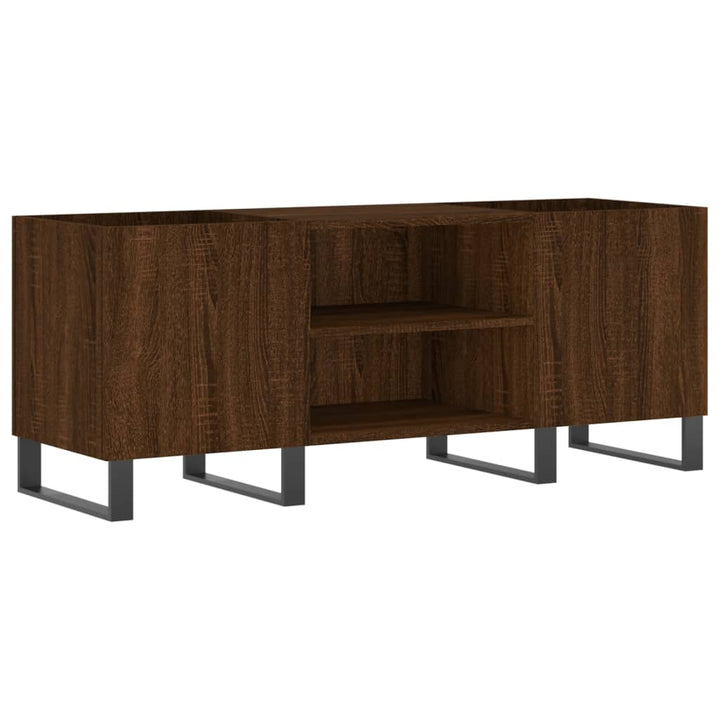 Plattenschrank Braun Eichen-Optik 121X38X48 Cm Holzwerkstoff