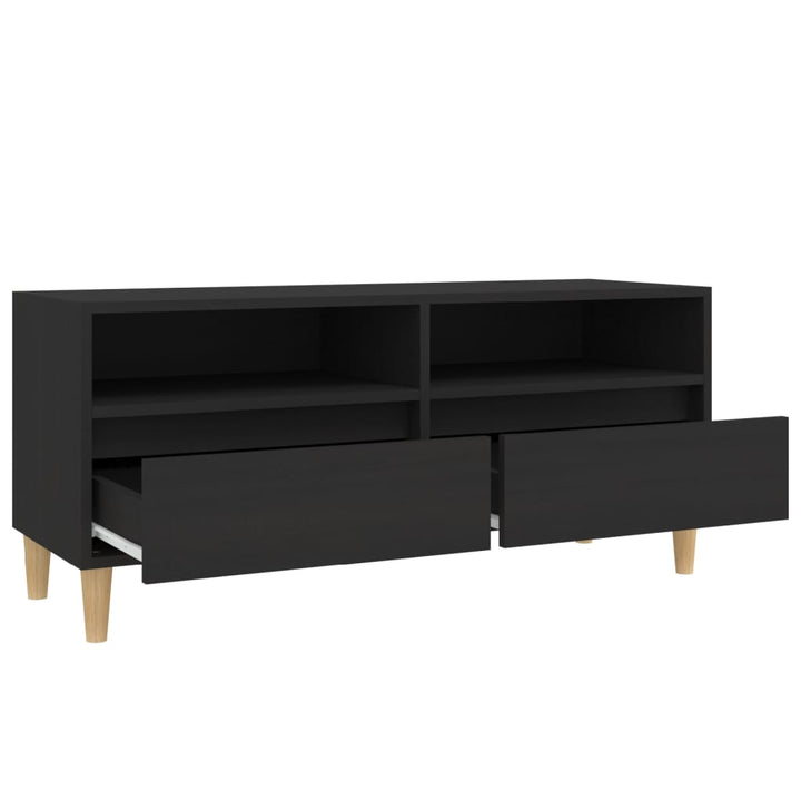 Tv-Schrank 100X34,5X44,5 Cm Holzwerkstoff Schwarz