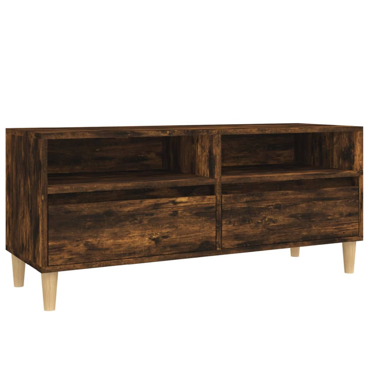 Tv-Schrank 100X34,5X44,5 Cm Holzwerkstoff Räuchereiche