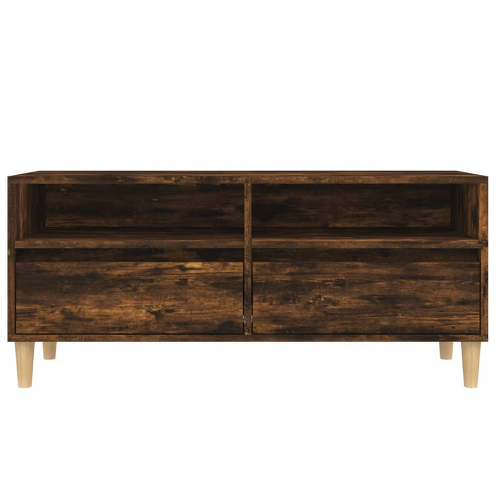 Tv-Schrank 100X34,5X44,5 Cm Holzwerkstoff Räuchereiche