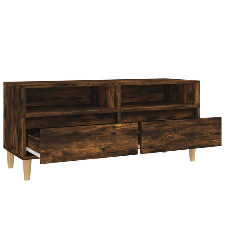 Tv-Schrank 100X34,5X44,5 Cm Holzwerkstoff Räuchereiche