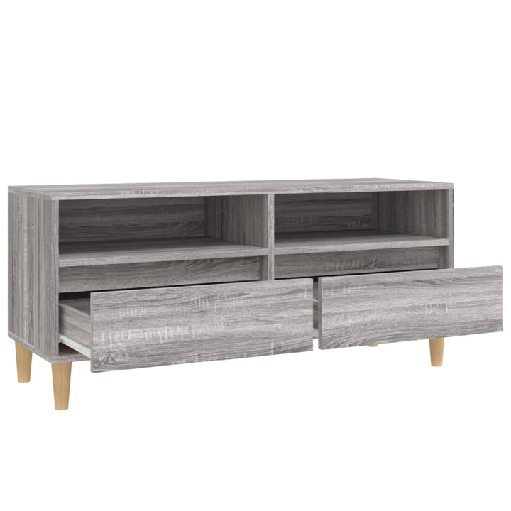 Tv-Schrank 100X34,5X44,5 Cm Holzwerkstoff Grau Sonoma