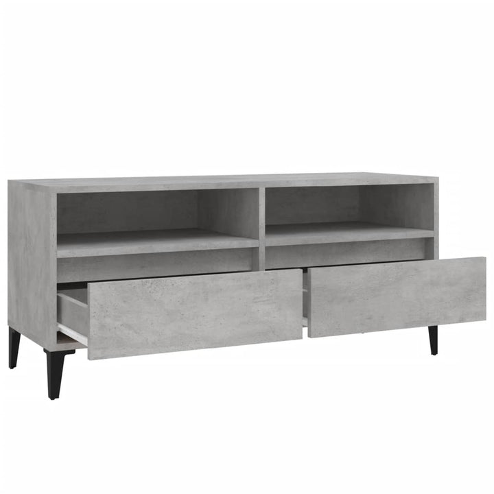 Tv-Schrank 100X34,5X44,5 Cm Holzwerkstoff Betongrau