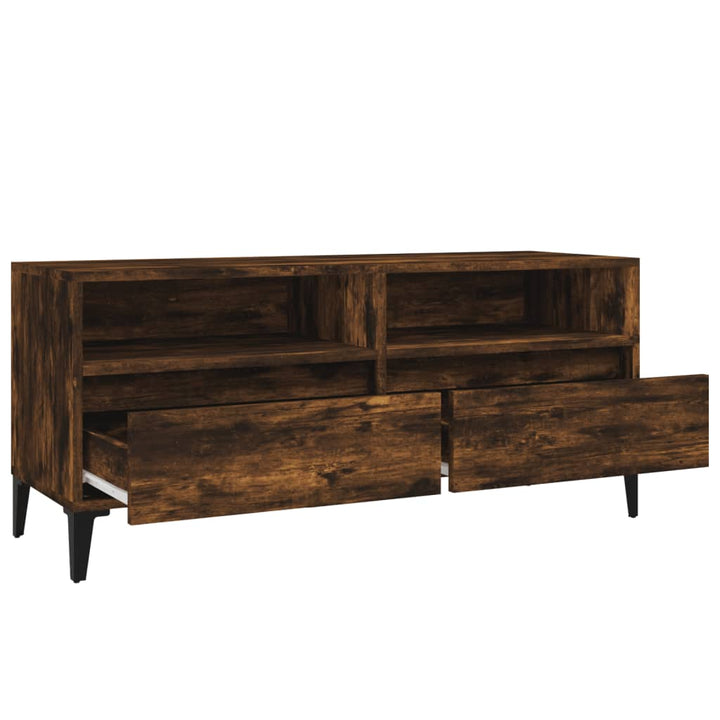 Tv-Schrank 100X34,5X44,5 Cm Holzwerkstoff Räuchereiche