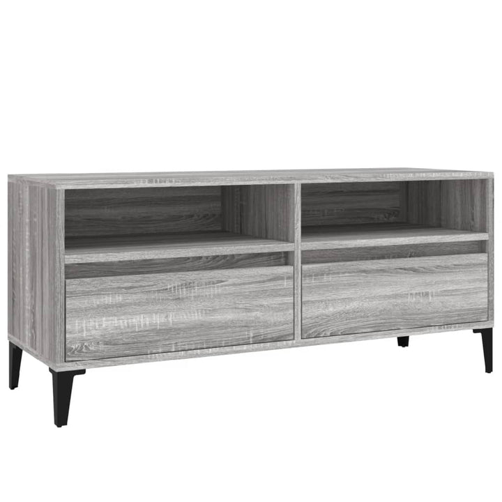 Tv-Schrank 100X34,5X44,5 Cm Holzwerkstoff Grau Sonoma