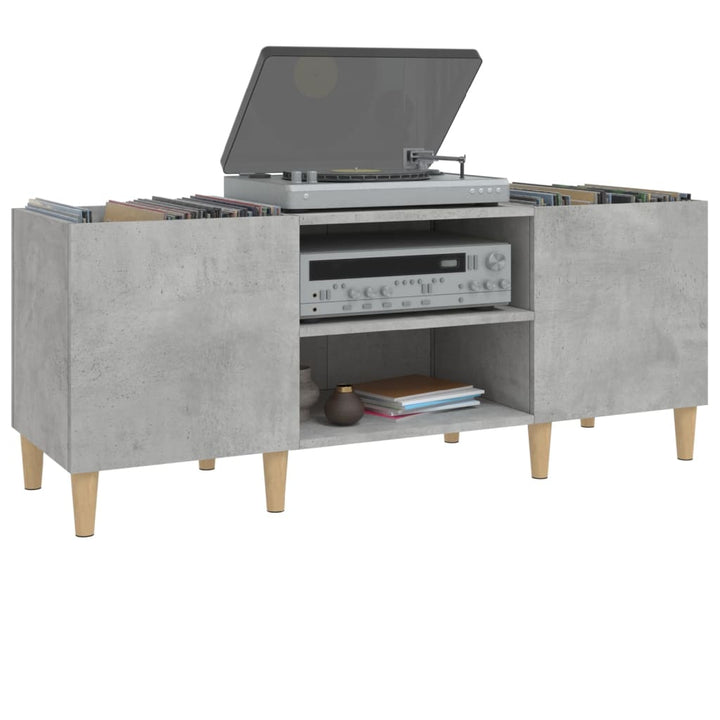 Plattenschrank Betongrau 121X38X48 Cm Holzwerkstoff