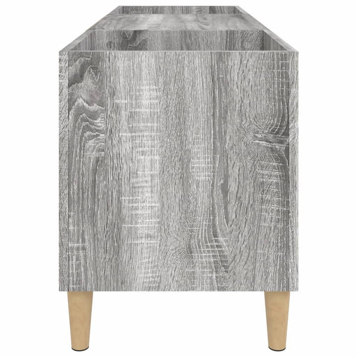 Plattenschrank Grau Sonoma 121X38X48 Cm Holzwerkstoff Dunkelbraun