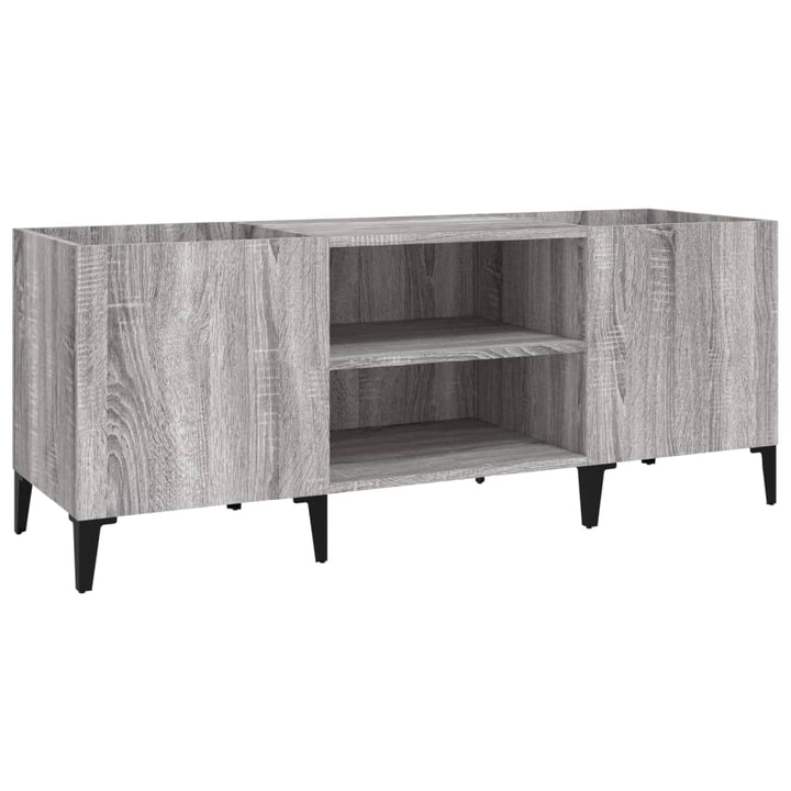 Plattenschrank Grau Sonoma 121X38X48 Cm Holzwerkstoff