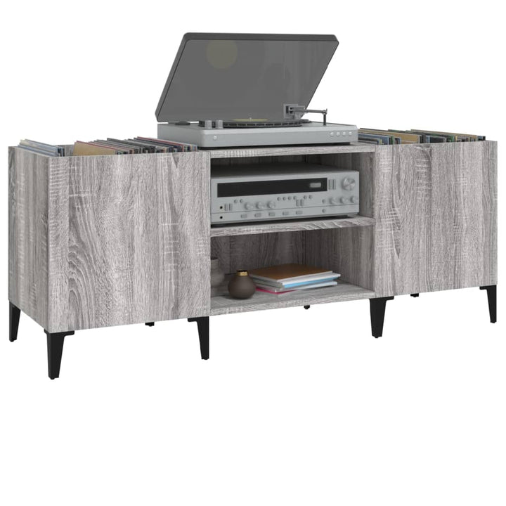 Plattenschrank Grau Sonoma 121X38X48 Cm Holzwerkstoff