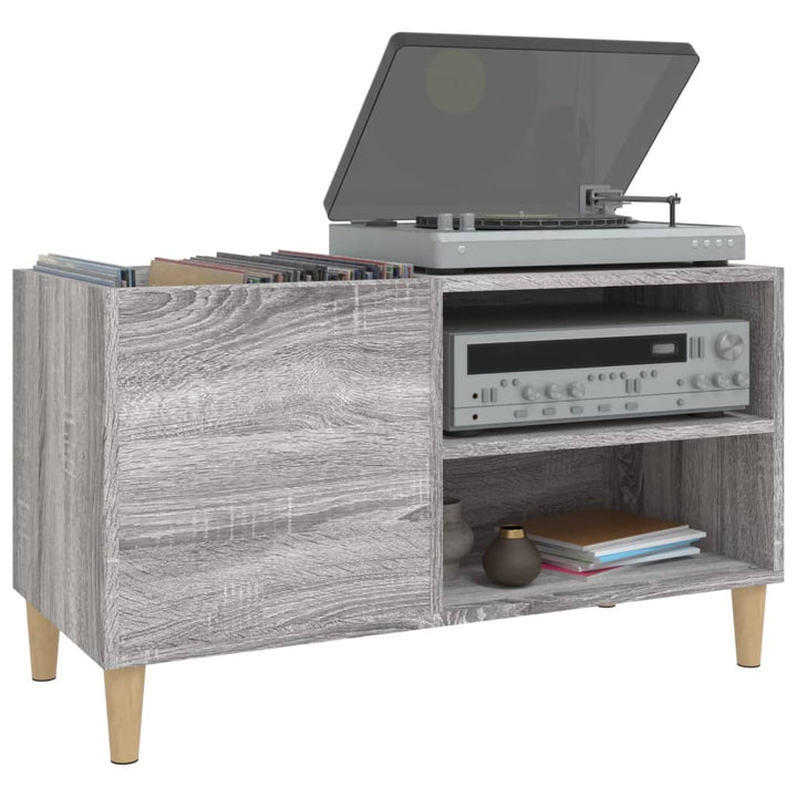 Plattenschrank Grau Sonoma 84,5X38X48 Cm Holzwerkstoff