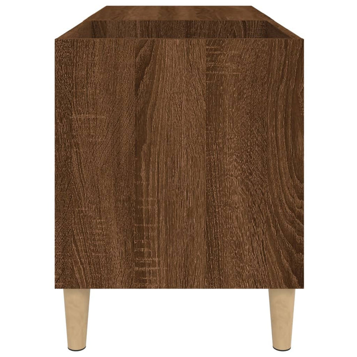 Plattenschrank Braun Eichen-Optik 84,5X38X48 Cm Holzwerkstoff Weiß