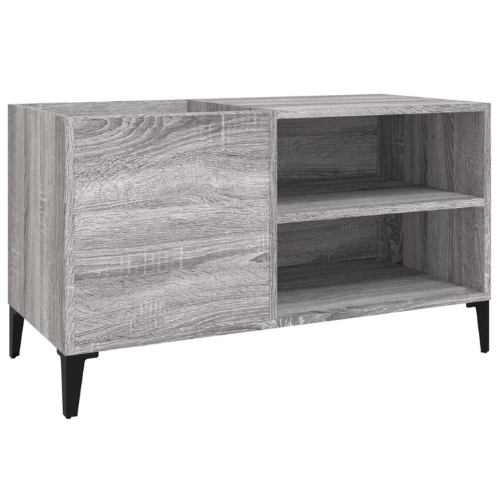 Plattenschrank Grau Sonoma 84,5X38X48 Cm Holzwerkstoff Hellgrau