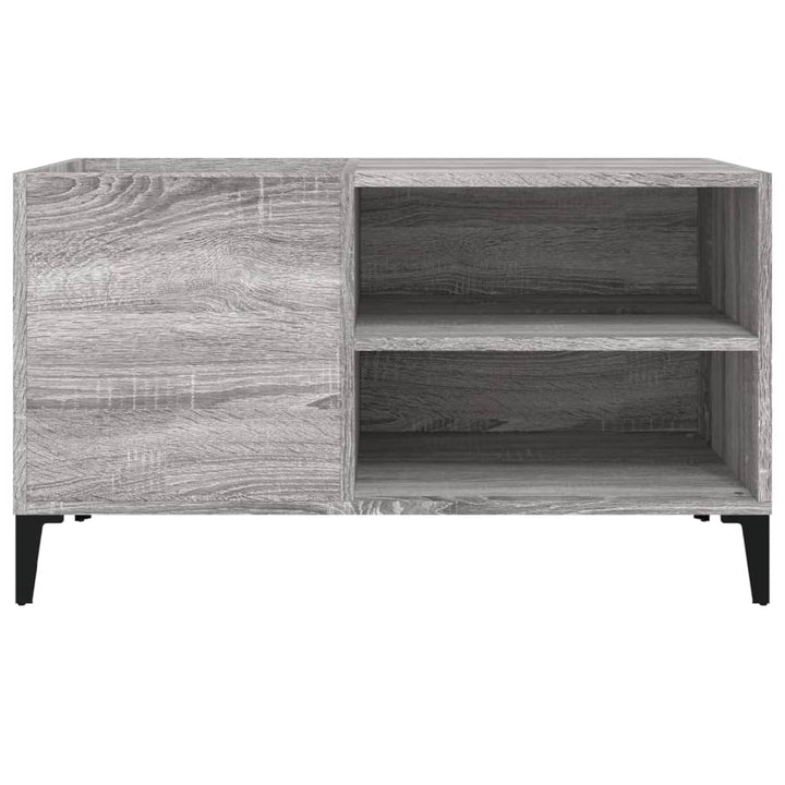 Plattenschrank Grau Sonoma 84,5X38X48 Cm Holzwerkstoff Hellgrau