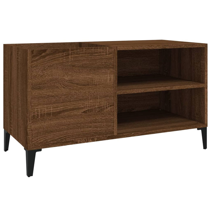 Plattenschrank Braun Eichen-Optik 84,5X38X48 Cm Holzwerkstoff