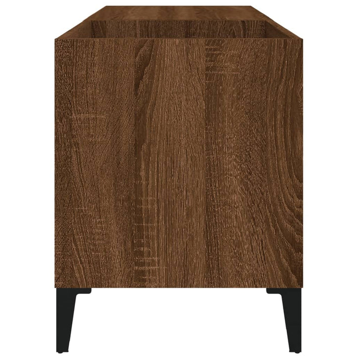 Plattenschrank Braun Eichen-Optik 84,5X38X48 Cm Holzwerkstoff