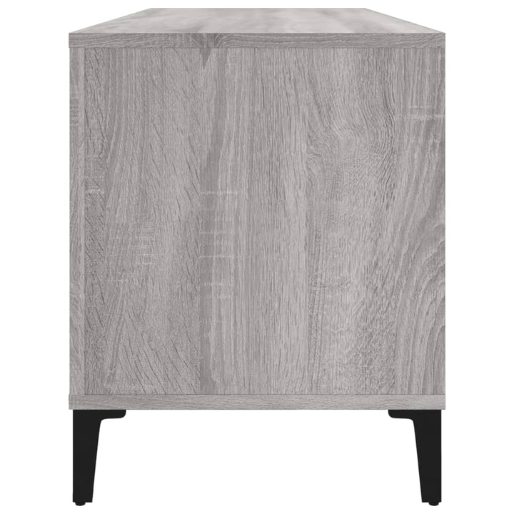 Plattenschrank Grau Sonoma 100X38X48 Cm Holzwerkstoff