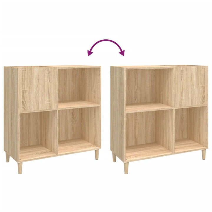 Plattenschrank Sonoma-Eiche 84,5X38X89 Cm Holzwerkstoff