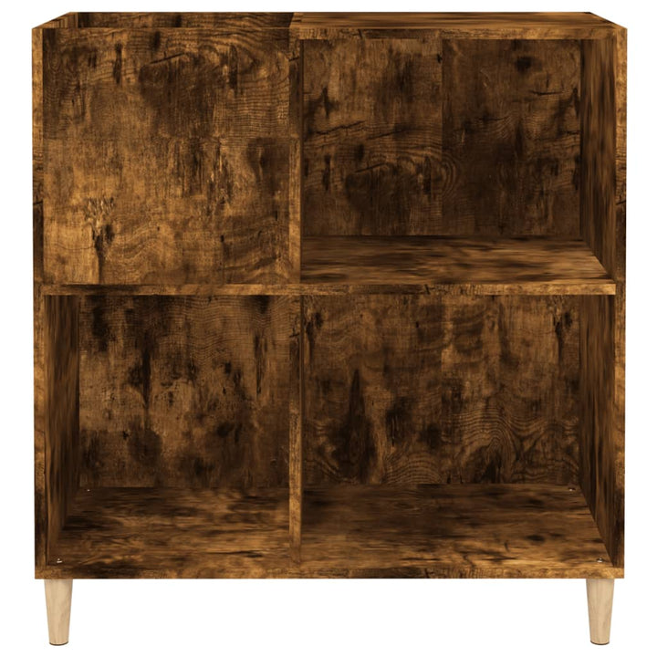 Plattenschrank Räuchereiche 84,5X38X89 Cm Holzwerkstoff