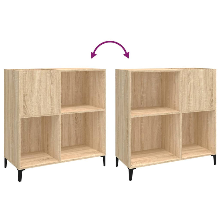 Plattenschrank Sonoma-Eiche 84,5X38X89 Cm Holzwerkstoff