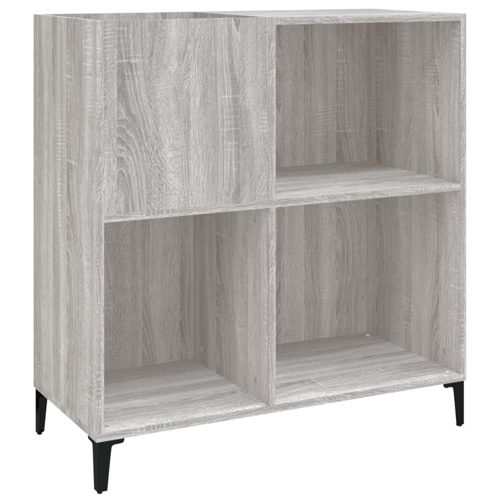 Plattenschrank Grau Sonoma 84,5X38X89 Cm Holzwerkstoff