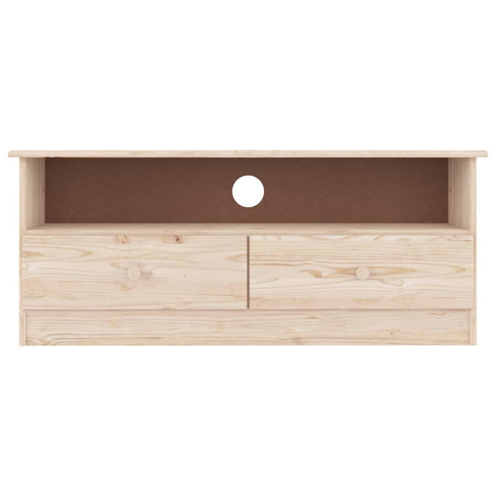 Tv-Schrank Mit Schubladen Alta 100X35X41 Cm Massivholz Kiefer