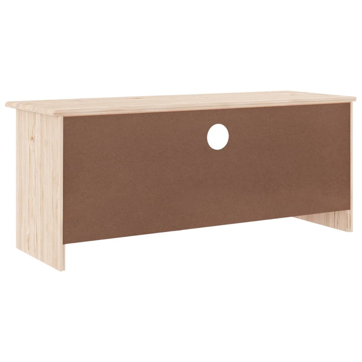 Tv-Schrank Mit Schubladen Alta 100X35X41 Cm Massivholz Kiefer