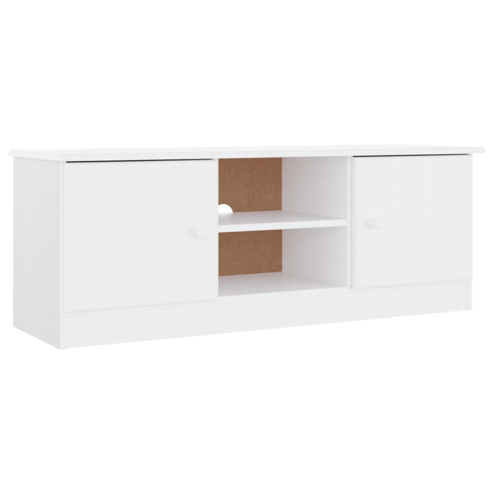 Tv-Schrank Alta 112X35X41 Cm Massivholz Kiefer