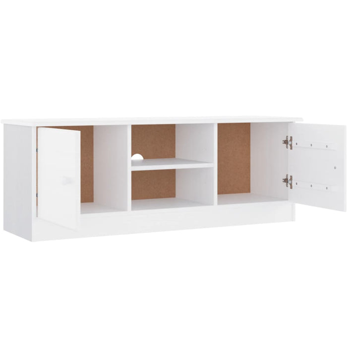 Tv-Schrank Alta 112X35X41 Cm Massivholz Kiefer