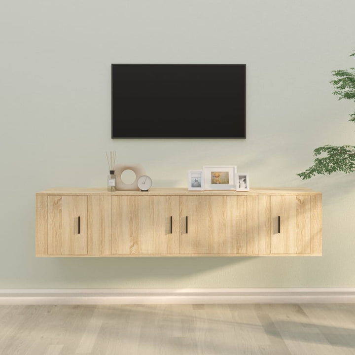 3-Tlg. Tv-Schrank-Set Holzwerkstoff