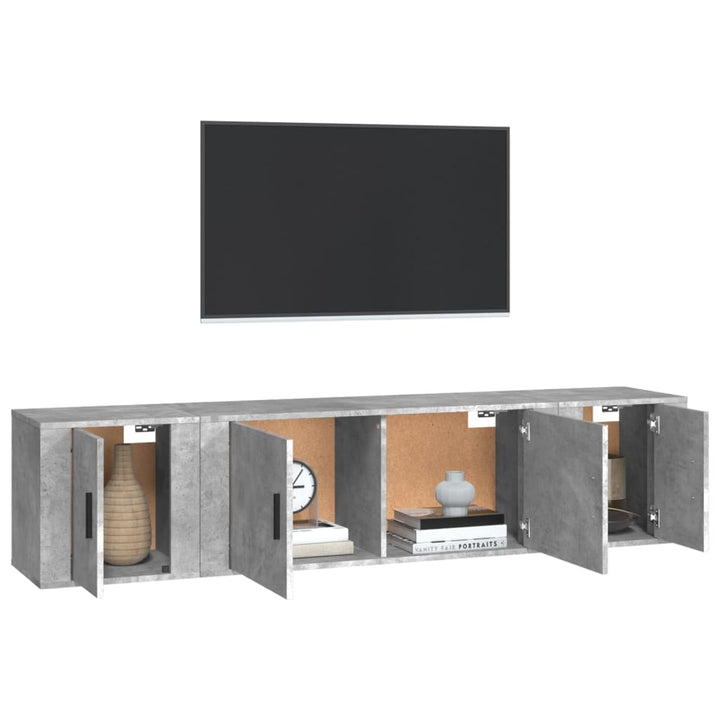 3-Tlg. Tv-Schrank-Set Holzwerkstoff