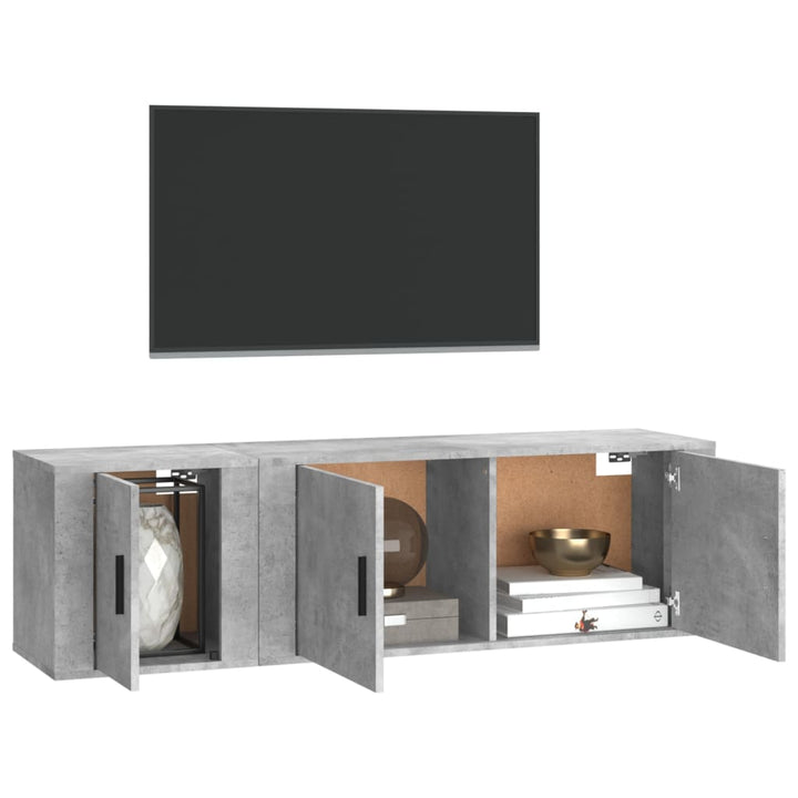 2-Tlg. Tv-Schrank-Set Holzwerkstoff