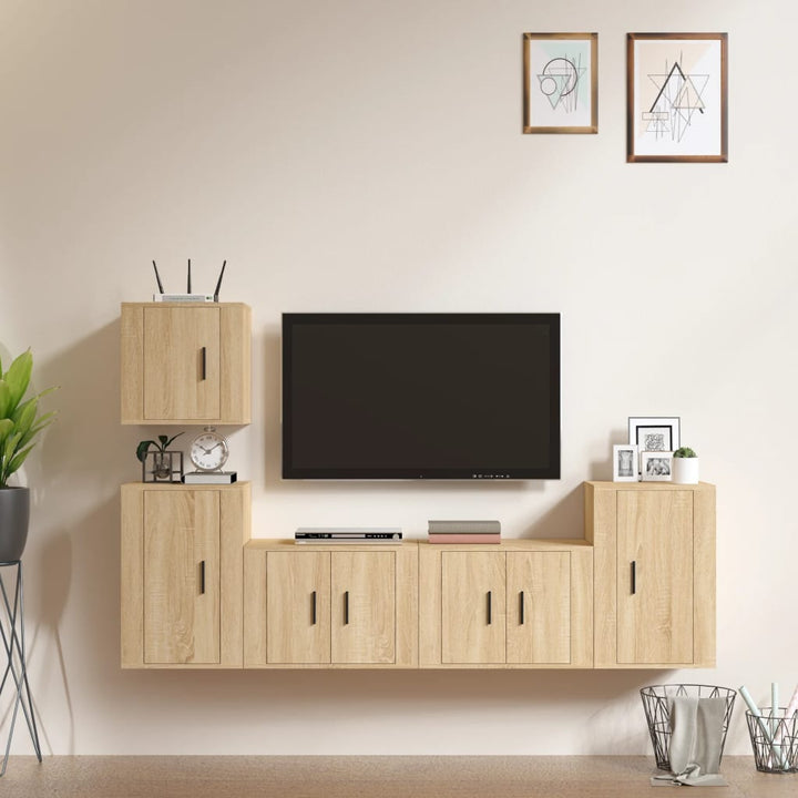 5-Tlg. Tv-Schrank-Set Holzwerkstoff