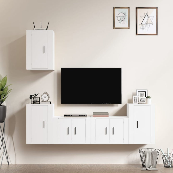 5-Tlg. Tv-Schrank-Set Holzwerkstoff